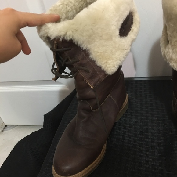 Draper of Glastonbury Winter Leather Brown Boots - Picture 14 of 16